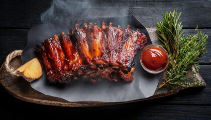 smoked barbecue ribs