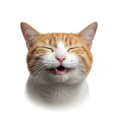 cat on white background