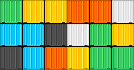 Сargo container pattern. Logistics and Transportation Concept. Shipping containers. Flat style