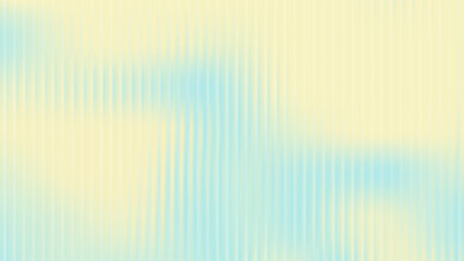 Ribbed glass background with refraction effect. Reeded glass with blue and yellow gradient. Abstract vector background