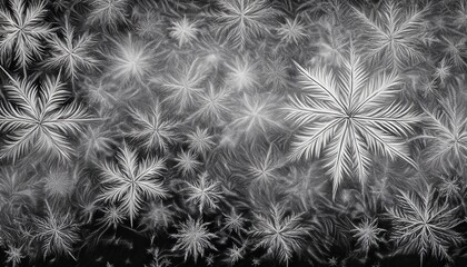 a monochromatic representation of a textured background that resembles grain or snowflakes suggesting an abstract or digital art style