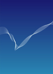 abstract blue background with a flow of intertwined lines