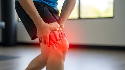 Thigh Muscle Strain Pain Concept Showing Upper Leg Injury After Exercise