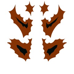 Abstract Symmetrical Tribal Emblem Traditional