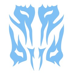 Abstract Symmetrical Tribal Emblem Traditional