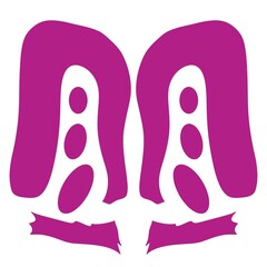 Abstract Symmetrical Tribal Emblem Traditional