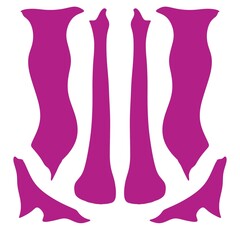 Abstract Symmetrical Tribal Emblem Traditional