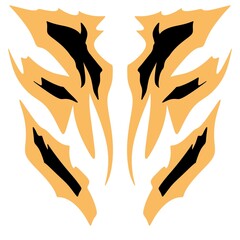 Abstract Symmetrical Tribal Emblem Traditional