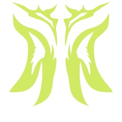 Abstract Symmetrical Tribal Emblem Traditional