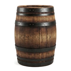 old wooden barrel