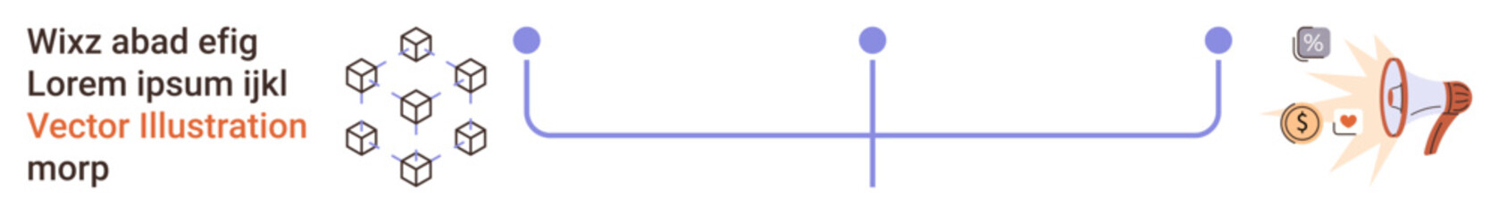 Blockchain processes, decentralized systems, financial technology, cybersecurity, digital security, data privacy. Diagram with nodes, connections and symbols for currency and security. Blockchain