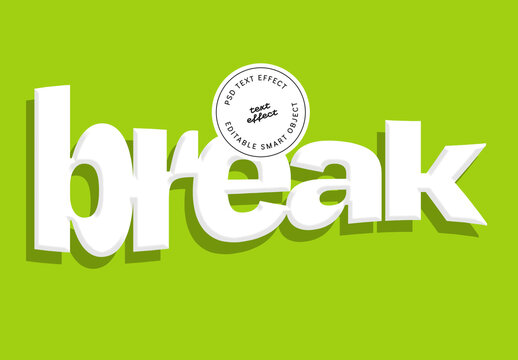 Clean Extruded Shadow Text Effect