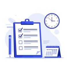 a productivity and planning concept featuring a clipboard with a checklist