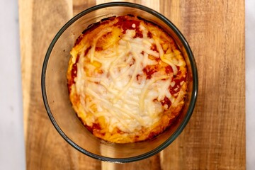 Homemade Goat Cheese Lasanga with Marinara