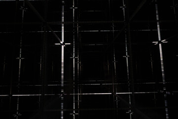 Weiße LEDs im schwarzen Hintergrund 1