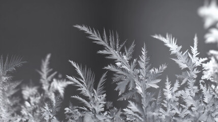 Frost Crystal Frames & Winter Copy Space Backgrounds