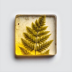 Resin Encapsulated Real Fern Leaf Magnet Minimal Botanical Art Nature Preservation Decor