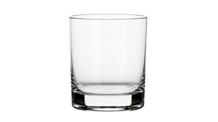 Empty Whiskey Glass Isolated on Transparent Background