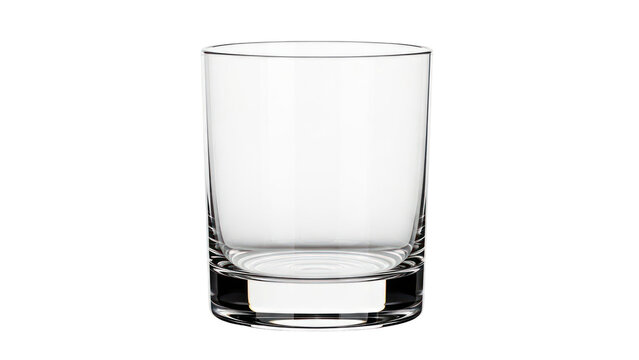 Empty Whiskey Glass Isolated on Transparent Background