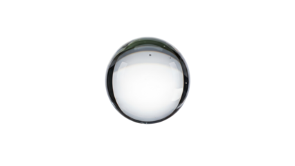 Single clear water drop isolated on transparent background