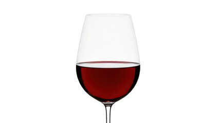 Glass of Red Wine Isolated on Transparent Background