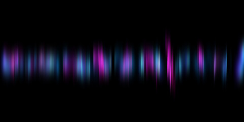 Equalizer wave on black background 