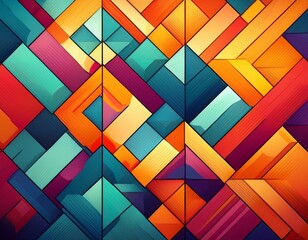 Obraz premium colorful geometric abstract pattern design