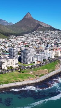 Green Point In Cape Town Western Cape South Africa. Capturing The Hustle And Bustle Of A Vibrant City From Above. Metropolitan Landscape Buildings Awesome. Metropolitan Town. Cape Town Western Cape.