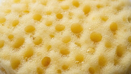 Close up of a natural sponge texture showing porous surface and organic detail