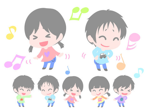 ダンスをする子どもたち