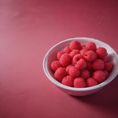 Smooth red raspberry sorbet in a shallow bowl,  summer dessert,  dessert,  spoon ready