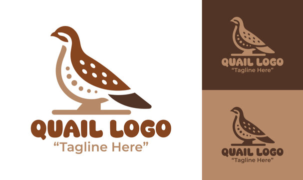 Quail Logo Modern Minimalist Rustic Farm Identity
