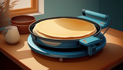 simple crepe maker for easy storage