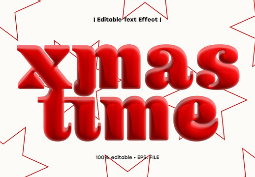 Glossy Candy Style Text Effect