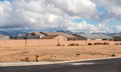 New construction and open land for houses.