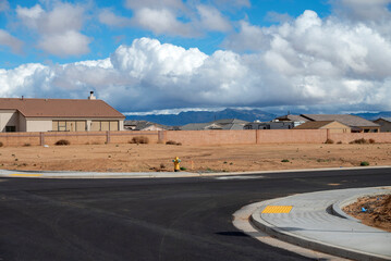 New construction and open land for houses.