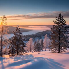 sunrise in the mountains