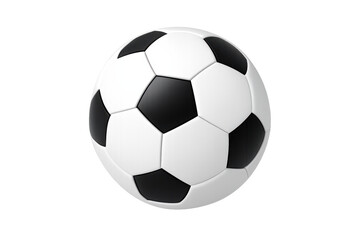 Fototapeta premium Soccer ball isolating on transparent background, classic equipment for football and competitive team sports