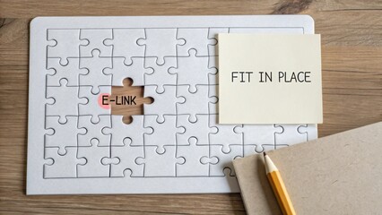 Puzzle piece fitting into grid representing the solution