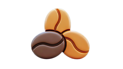 Three Coffee Beans Logo