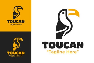 Toucan Logo Modern Minimalist Nature Symbol © radjarz