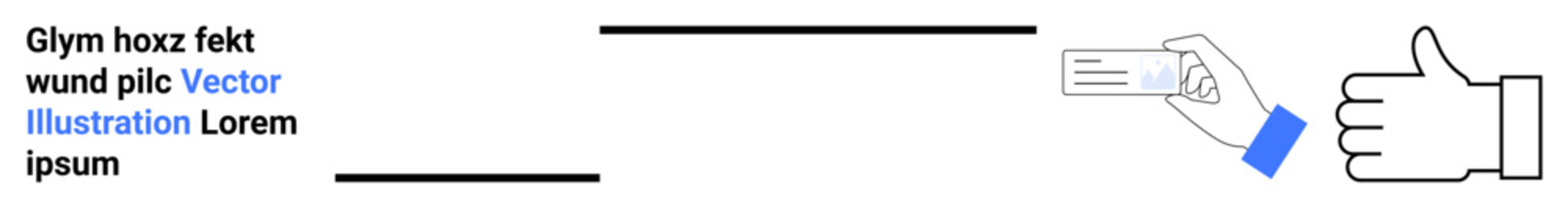 Obraz premium Business relationships, verification, networking, approvals, identity exchange, job recruitment. Hand exchanging a business card, thumbs up gesture. Business relationships and verification idea