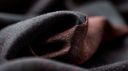 Dark moody fabric texture close up