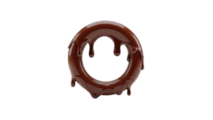 Dripping Chocolate Letter O