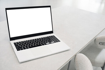 테이블 배경 비즈니스 노트북 목업