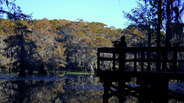 Early Morning Fall Colors at Caddo Lake State Park, Texas