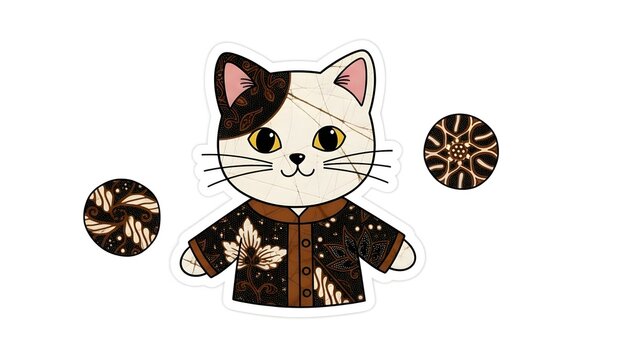 Pageboy Kitten in Traditional Asian Outfit