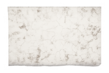 White marble slab presenting a natural stone texture with gray veins, abstract surface background on transparent