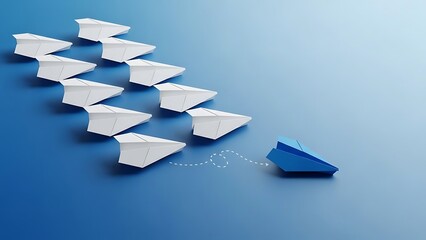 Unique Idea and Strategic Thinking Concept