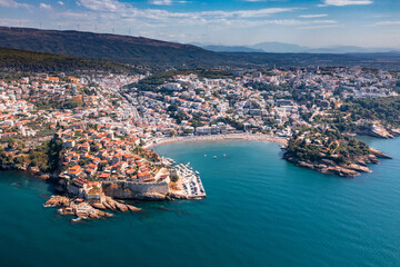 Ulcinj, Old city and popular travel destination on Adriatic sea in Montenegro